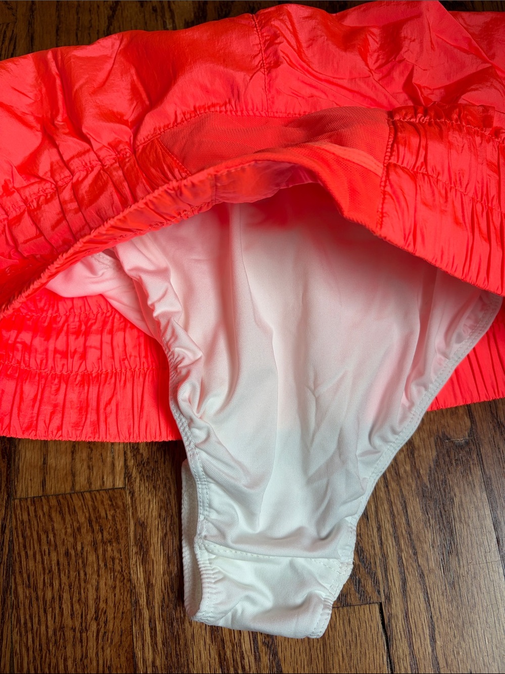 Free People Movement Women's High-Waist Neon Coral Athletic Shorts - Picture 4 of 4